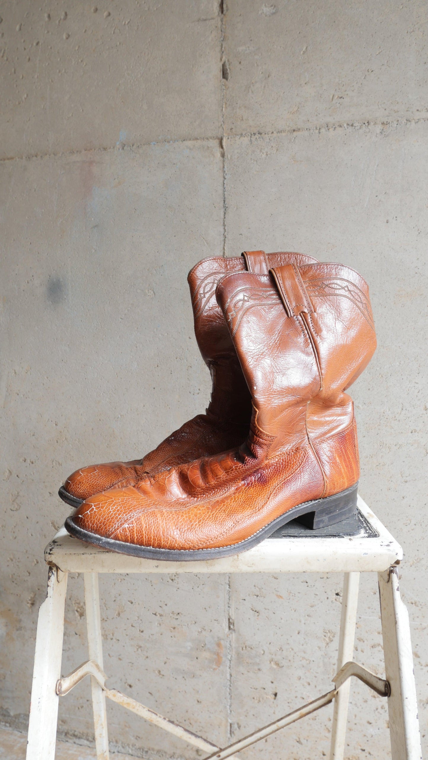 1980s Multi-Leather Justin Boots | 10