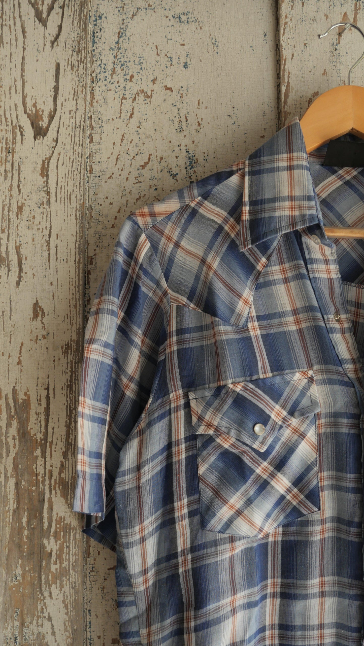 1980s Short Sleeve Pearl Snap | M