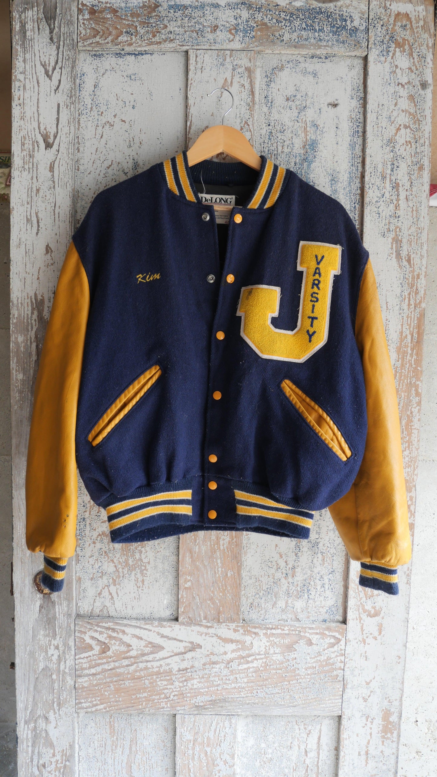 1990s Boxy Varsity Jacket | L