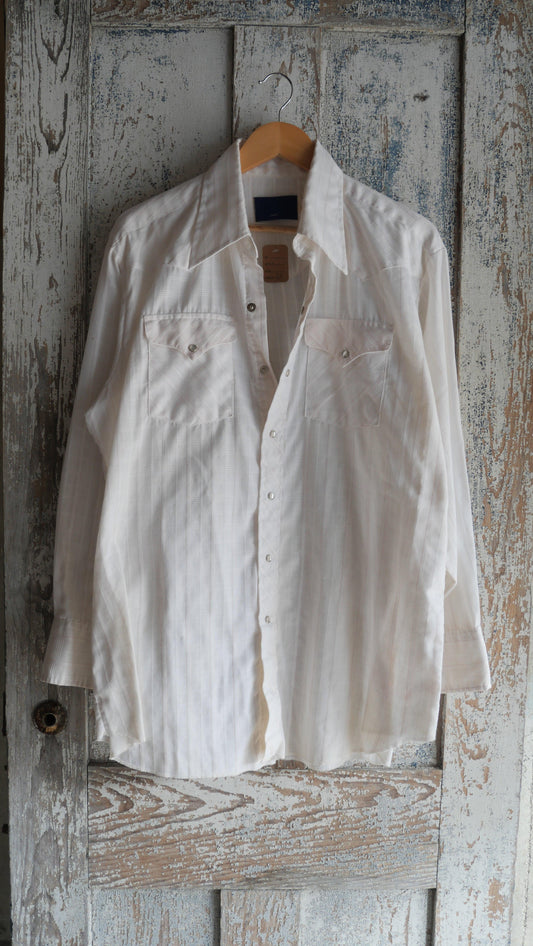 1980s Plaid Pearl Snap | L
