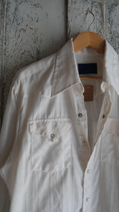 1980s Plaid Pearl Snap | L