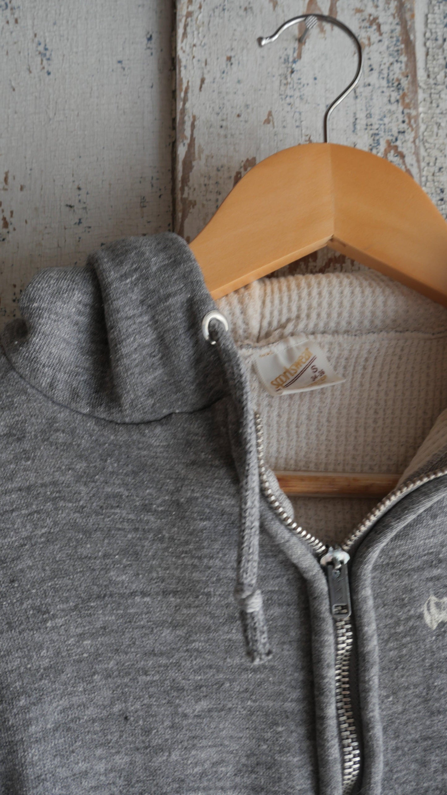 1980s Thermal Lined Hoodie | S