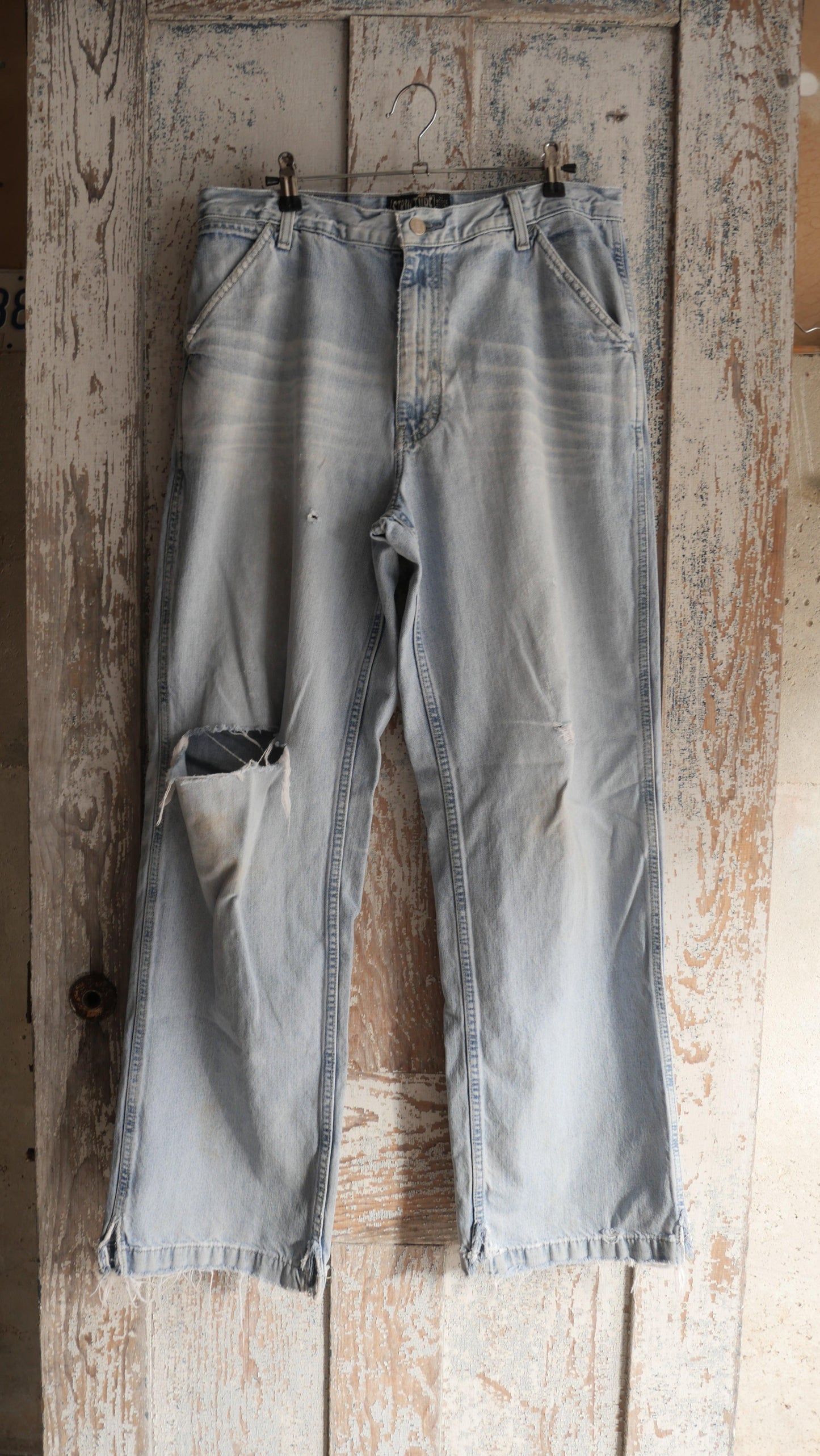 1990s Light Wash Faded Denim | 32