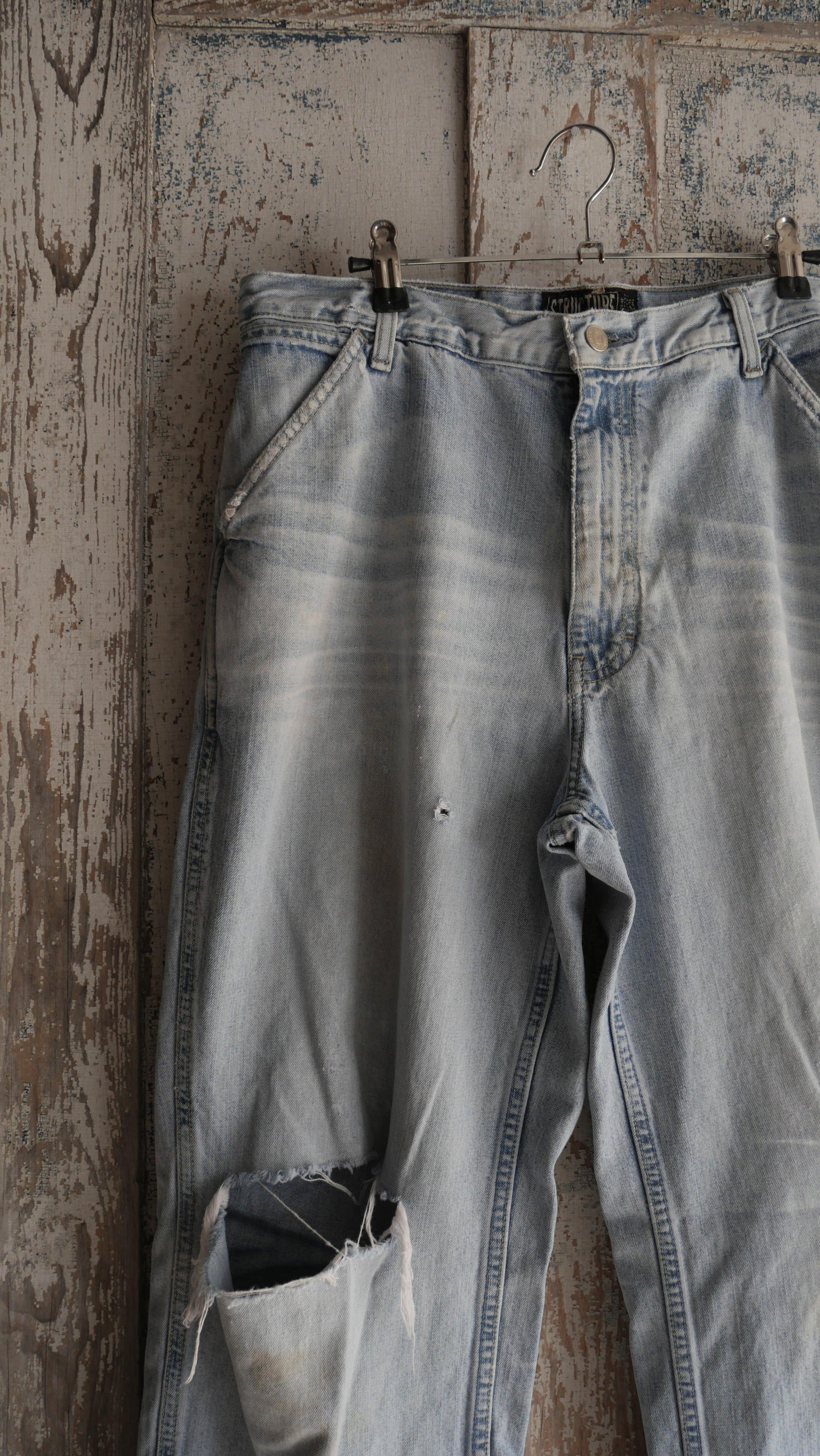 1990s Light Wash Faded Denim | 32