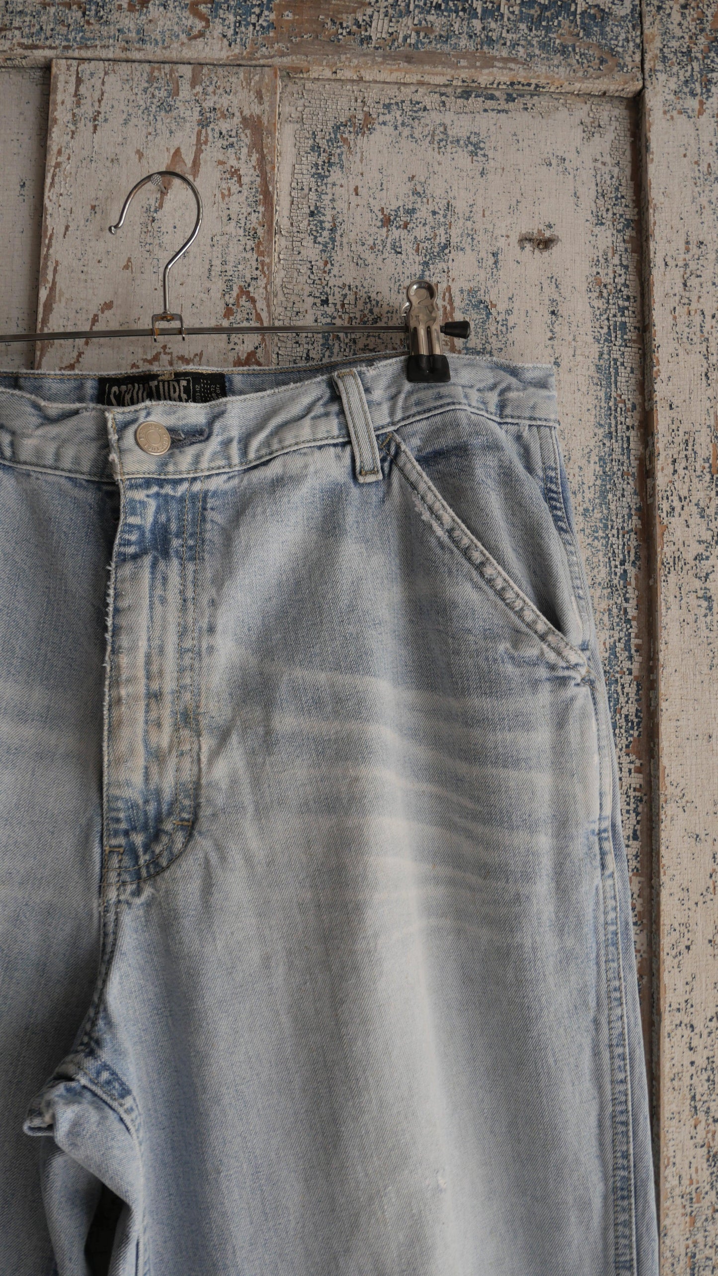 1990s Light Wash Faded Denim | 32