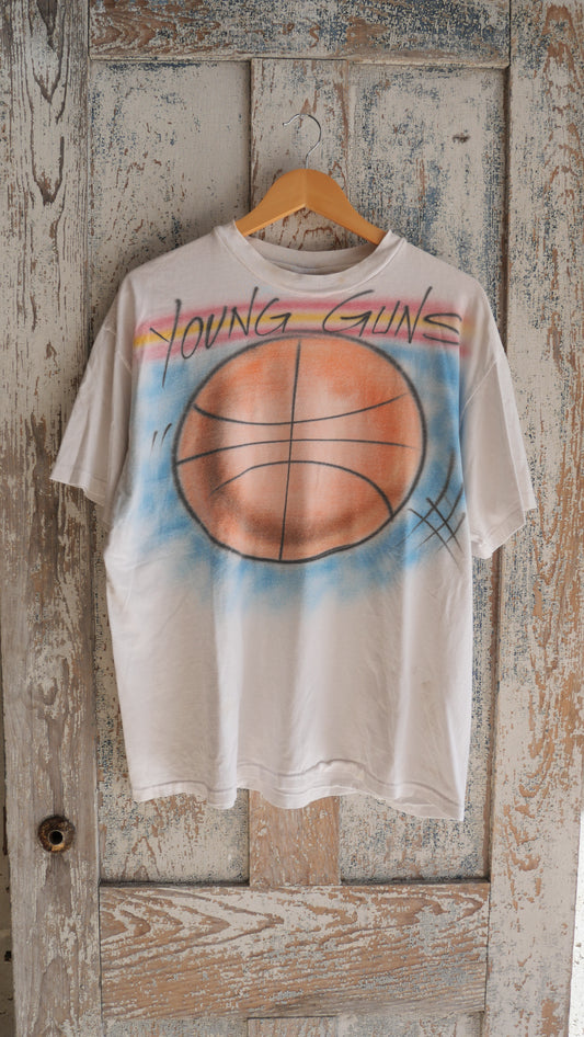 1990s Airbrushed Basketball Tee | L