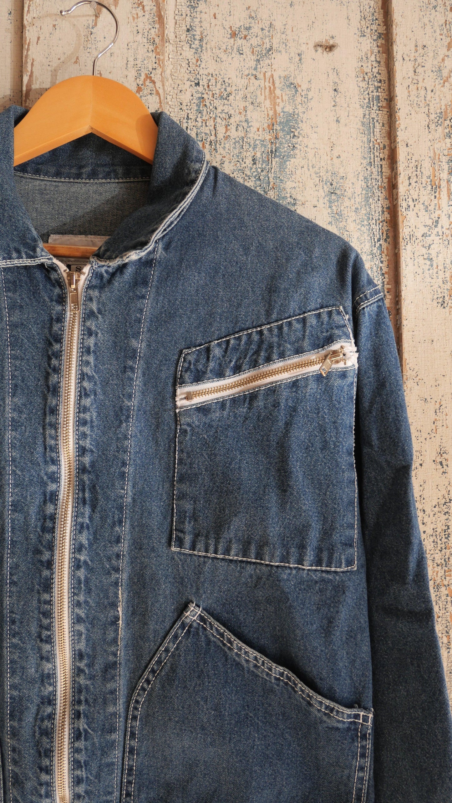 1990s Denim Boxy Jacket | M