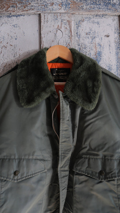 1970s Green Aviator Jacket | L