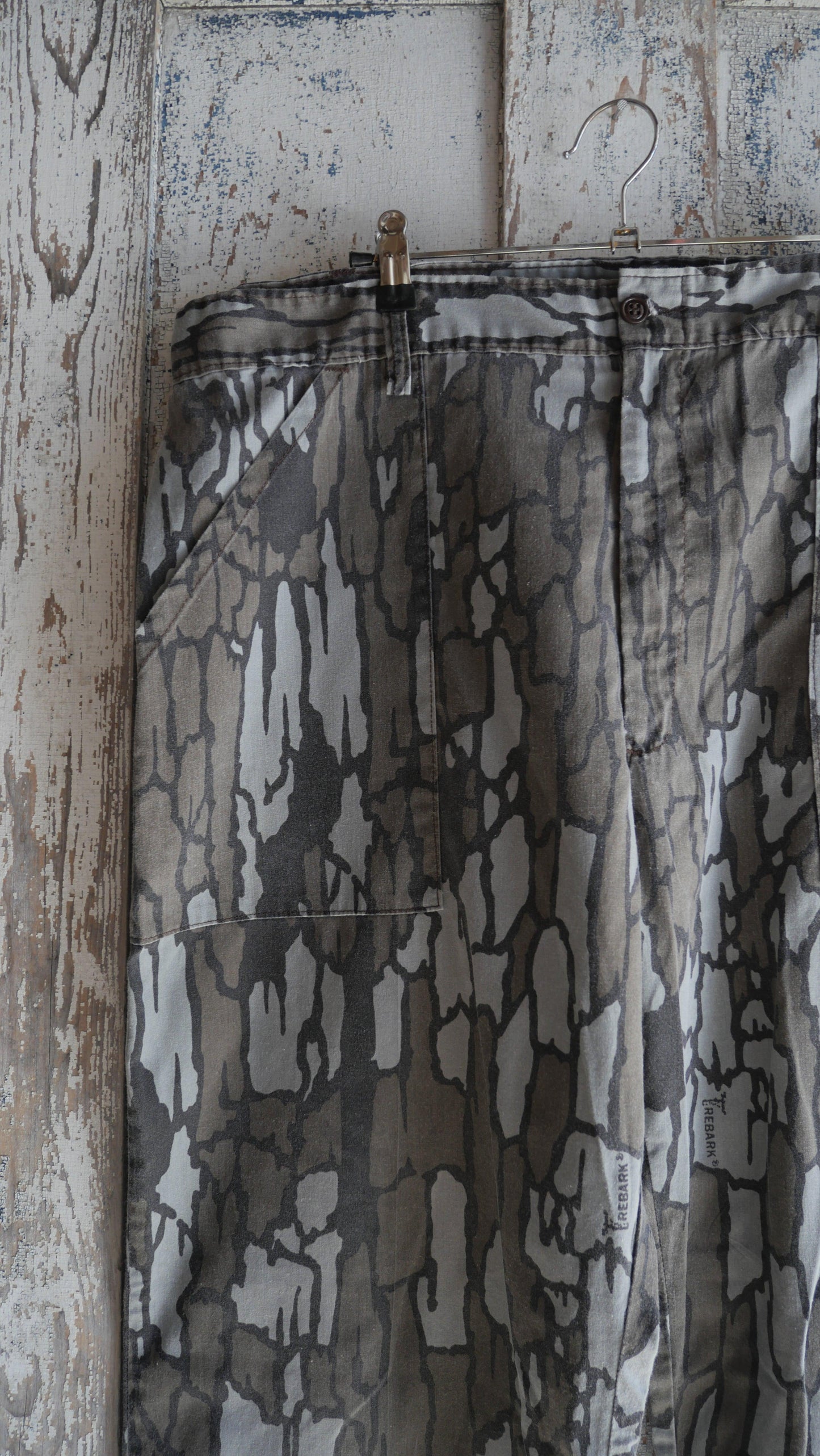 1980s Tree Bark Camo Pants | 38