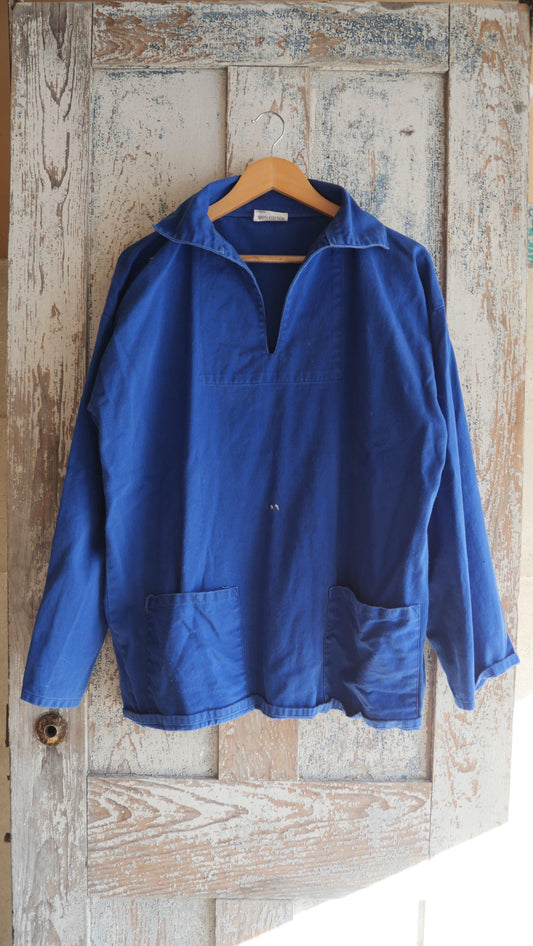 1980s French Blue Smock | L
