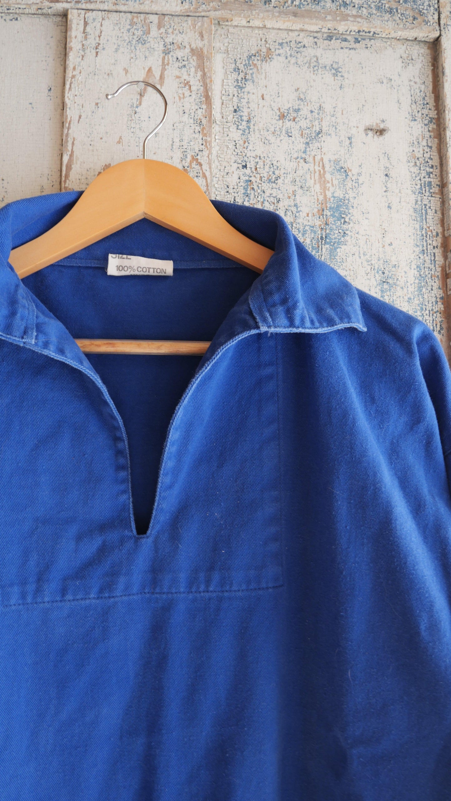 1980s French Blue Smock | L