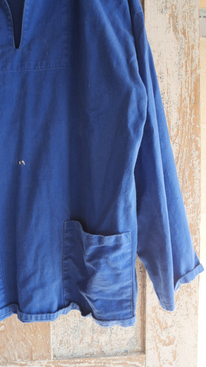1980s French Blue Smock | L