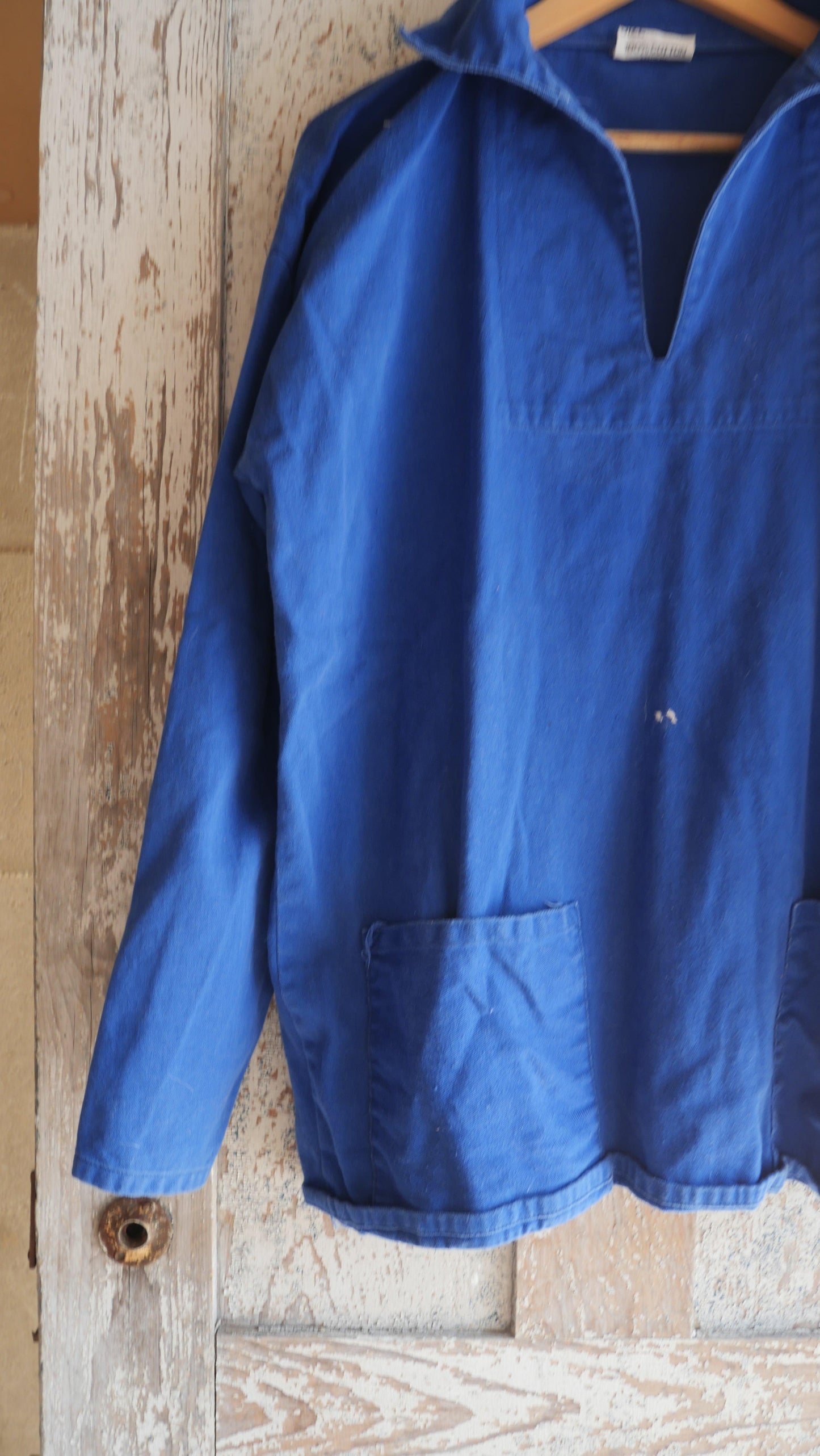 1980s French Blue Smock | L