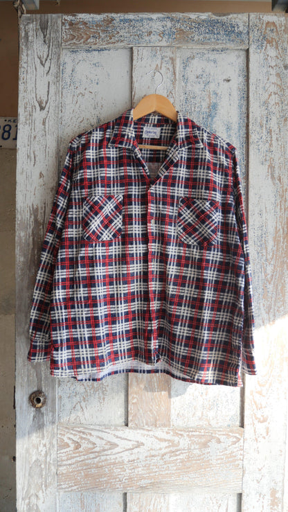 1970s Boxy Printed Flannel | L