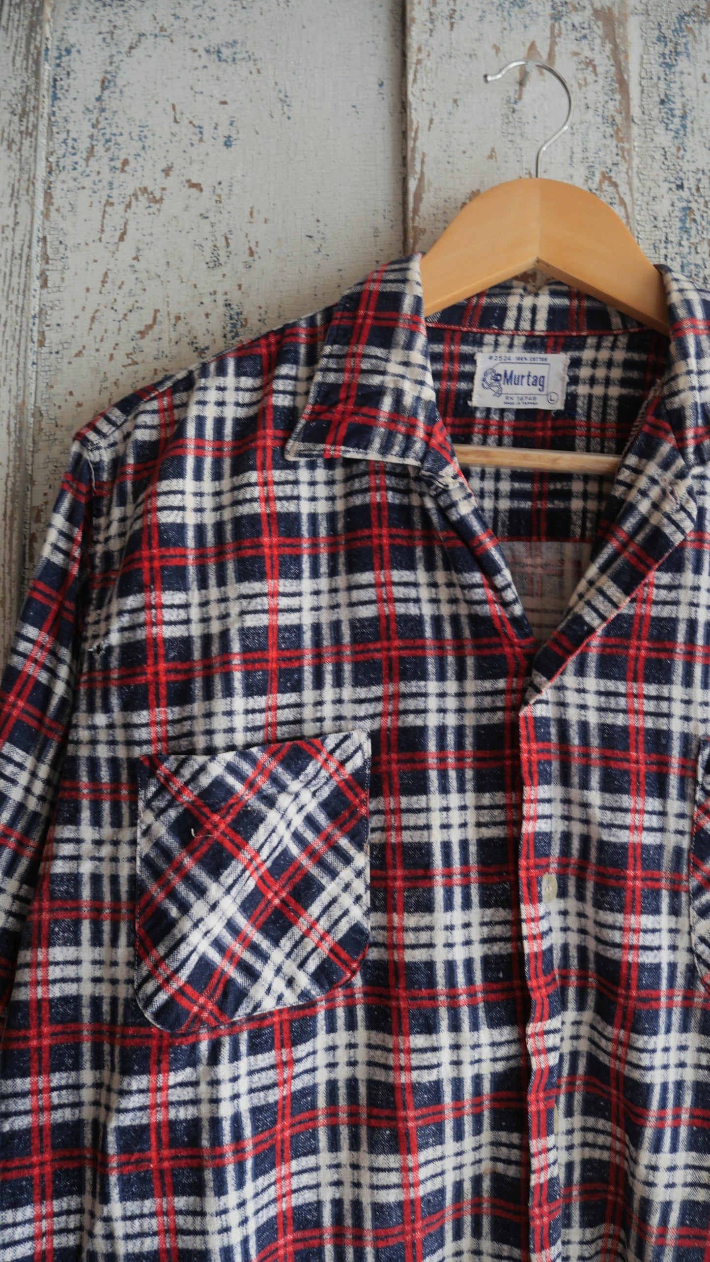 1970s Boxy Printed Flannel | L