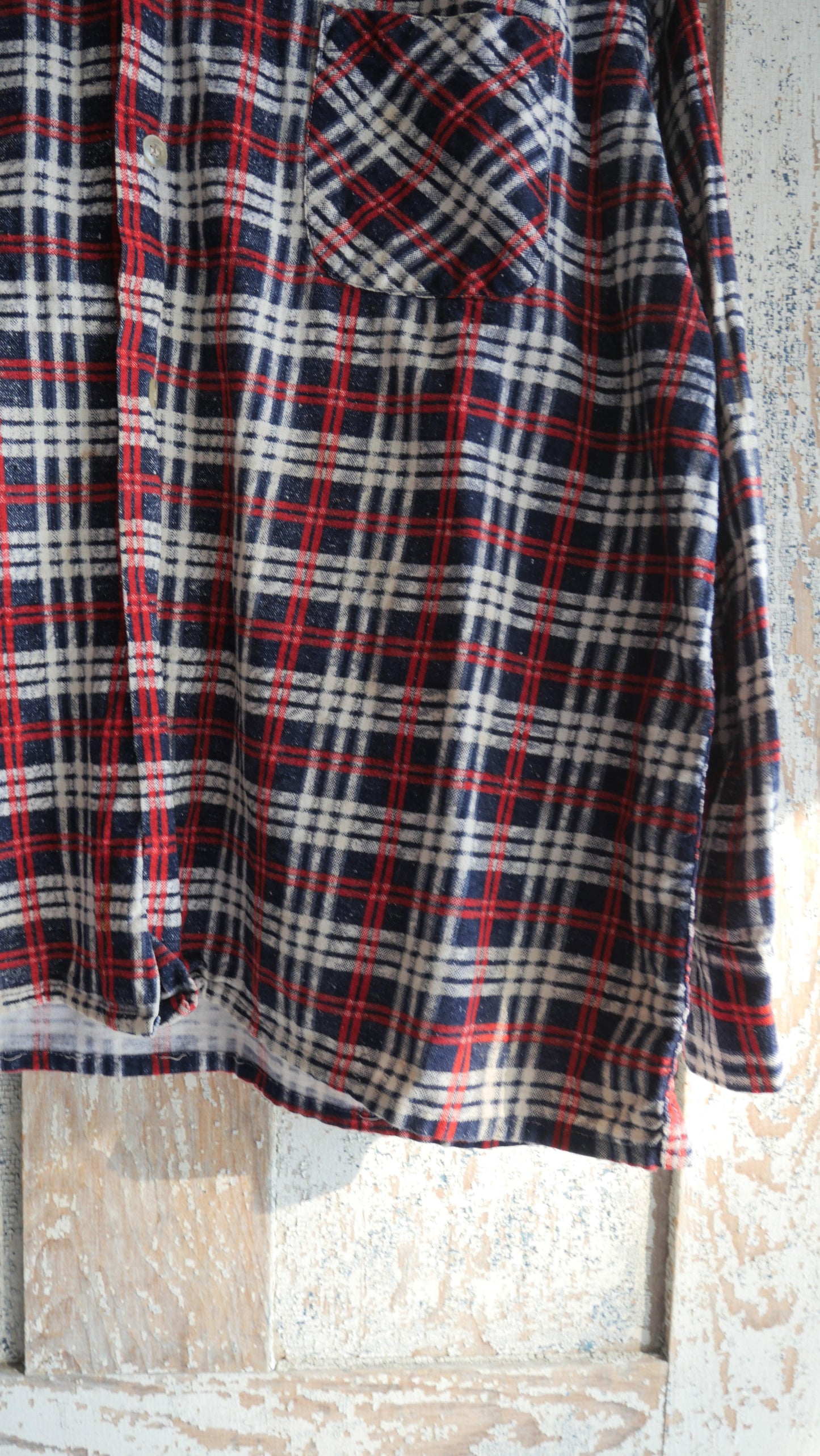 1970s Boxy Printed Flannel | L