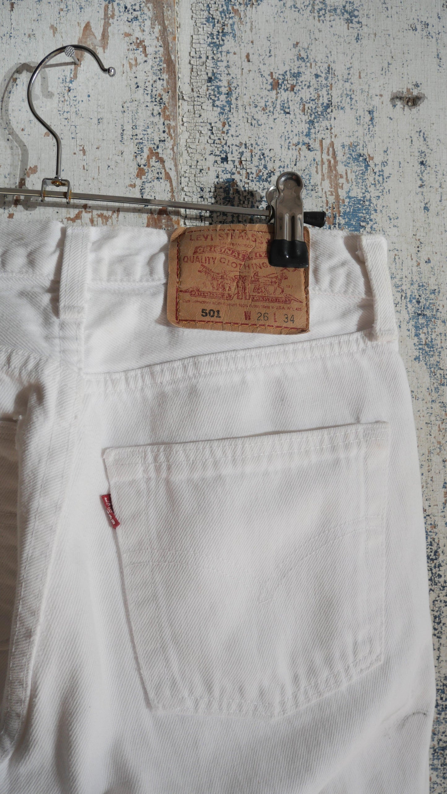 1990s White Levi's 501s | 26