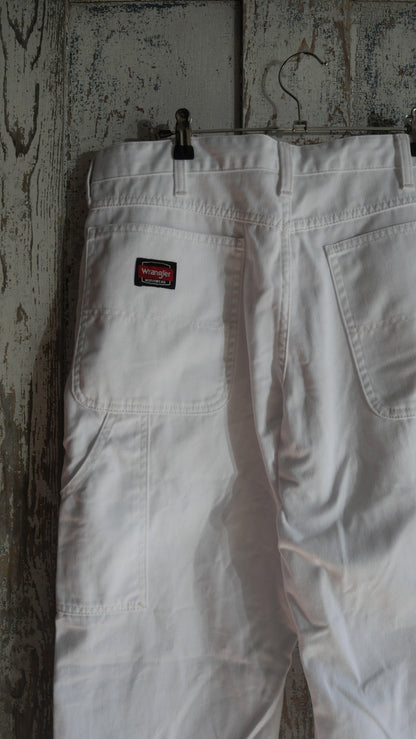 2000s White Wrangler Work Pants | 34