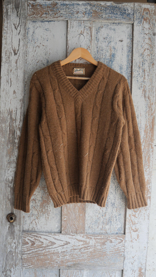 1960s Cable Knit Sweater | M