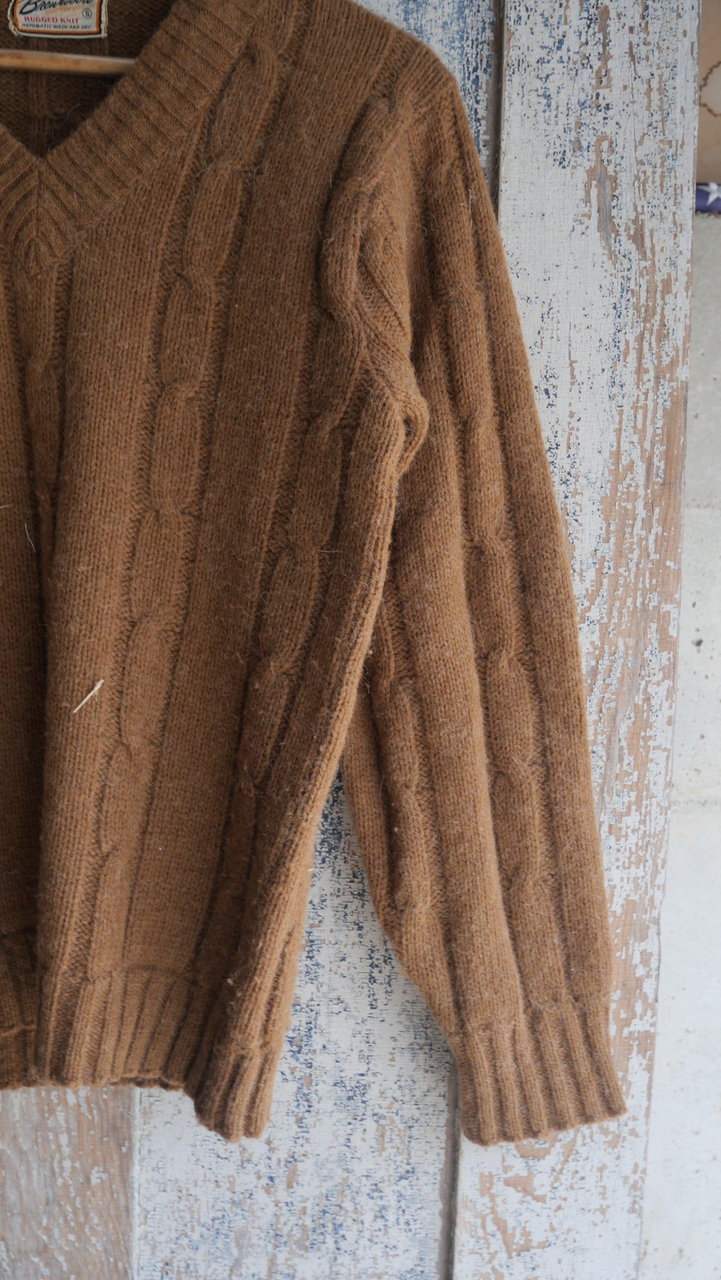 1960s Cable Knit Sweater | M