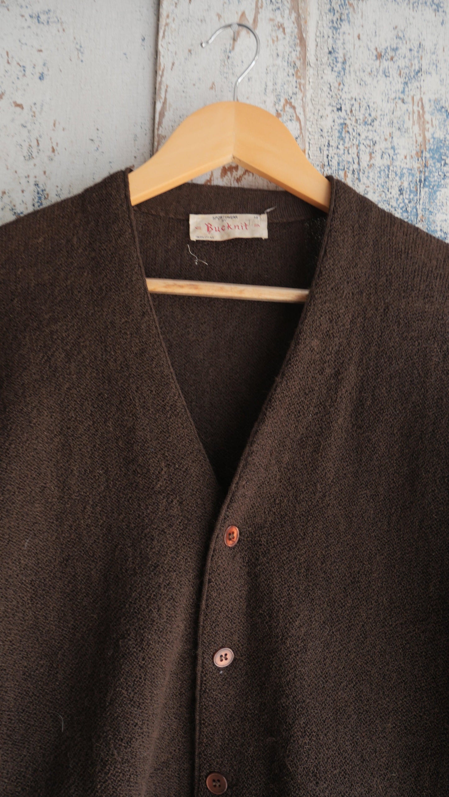 1970s Brown Cardigan | M