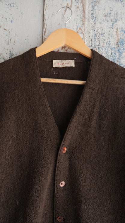 1970s Brown Cardigan | M