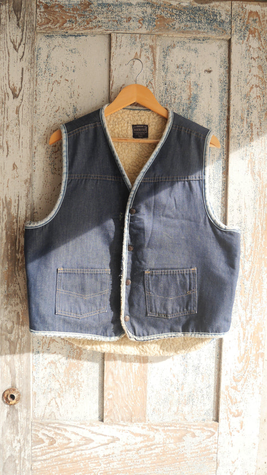 1970s Denim Vest | L