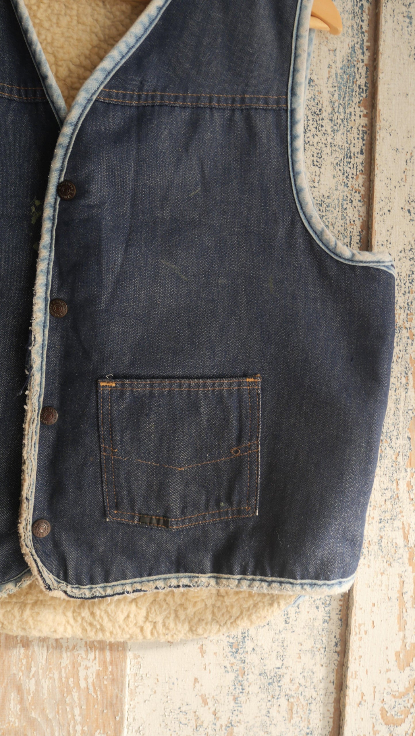 1970s Denim Vest | L