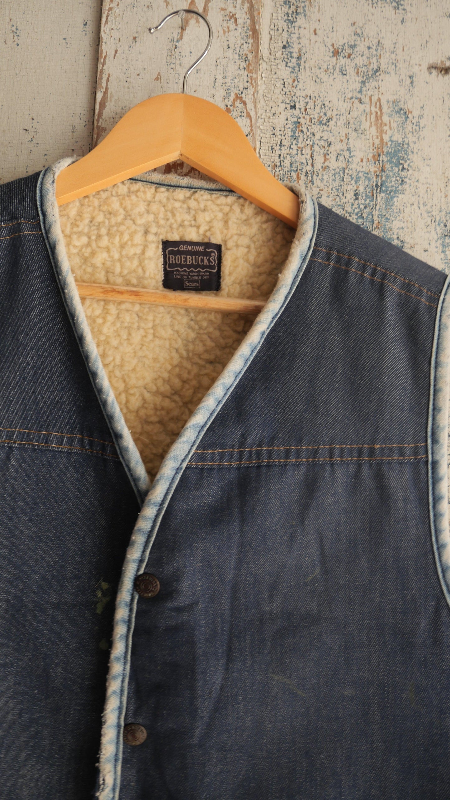 1970s Denim Vest | L