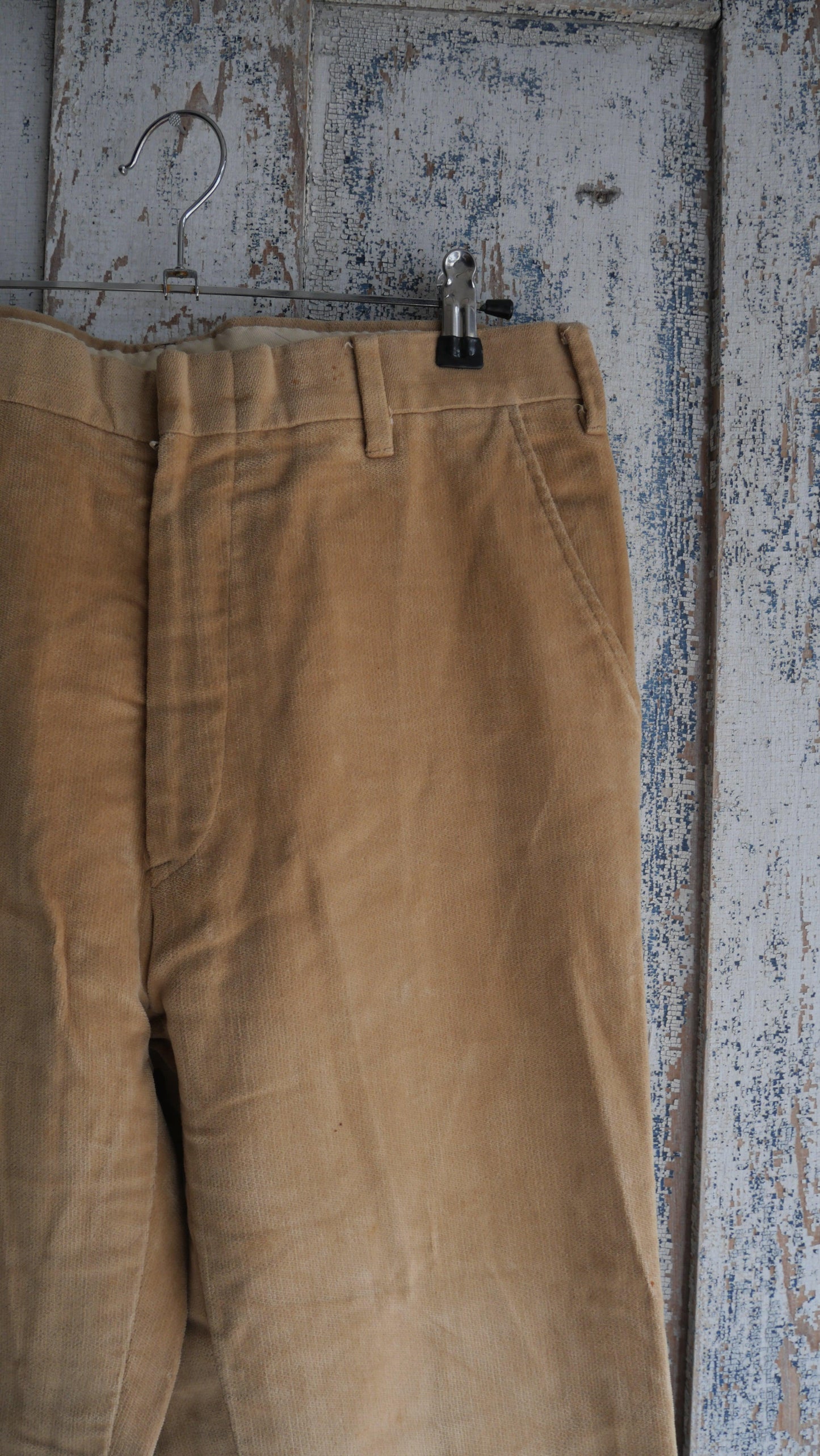 1970s Velour Flared Slacks | 32