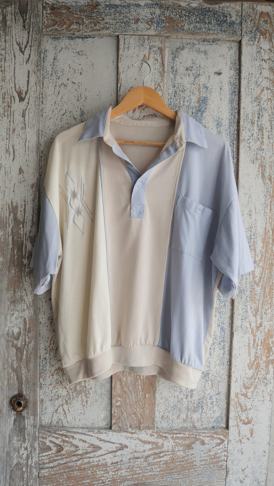 1990s Boxy Bowling Shirt | L