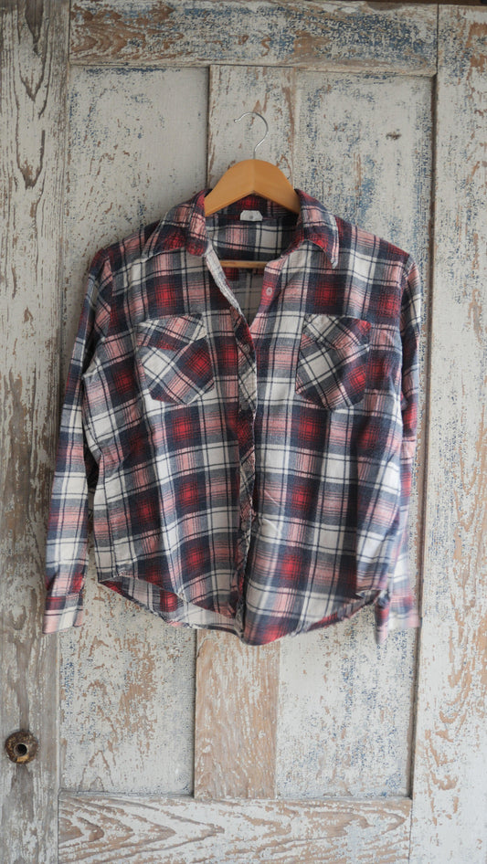 1970s Boxy Printed Flannel | S