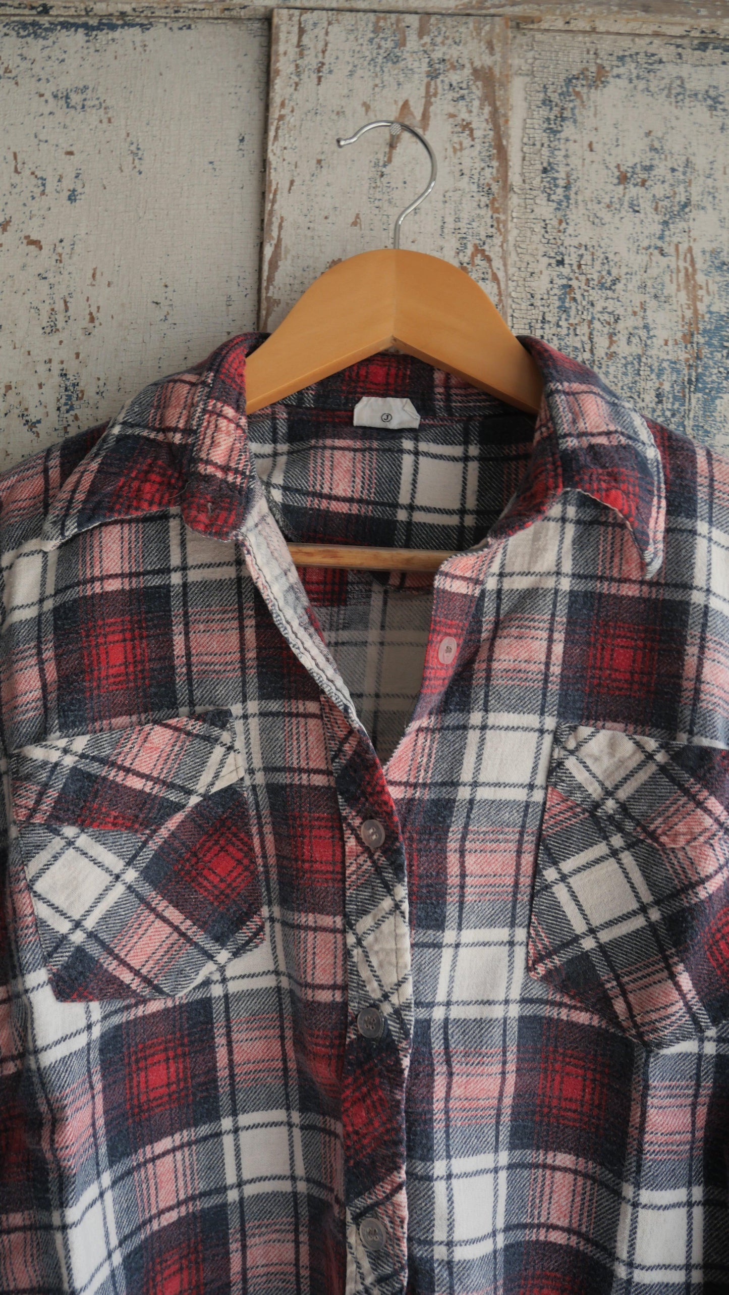 1970s Boxy Printed Flannel | S