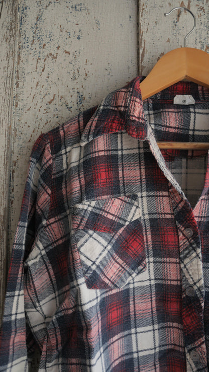 1970s Boxy Printed Flannel | S