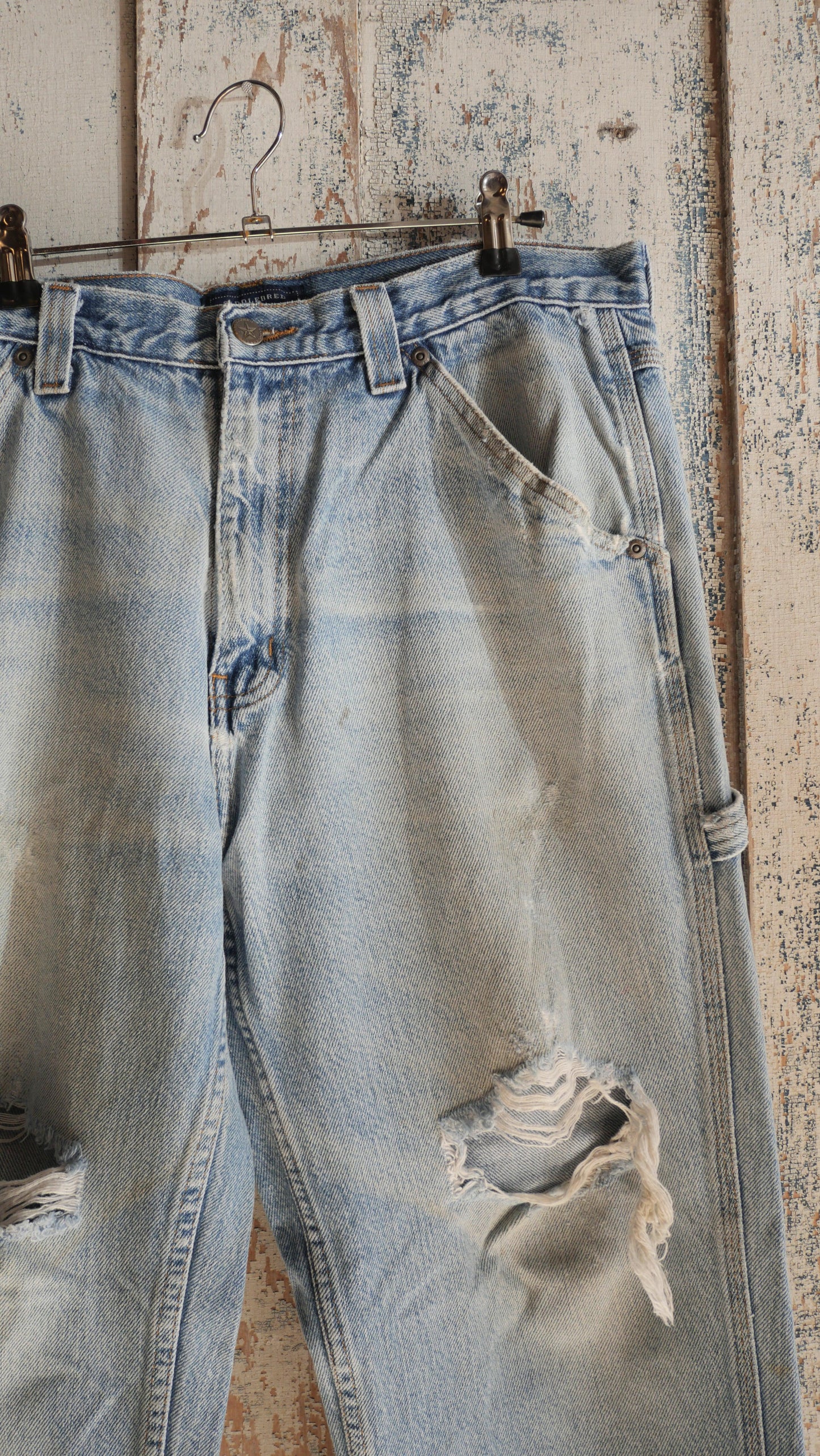 1990s Distressed Carpenter Denim | 34