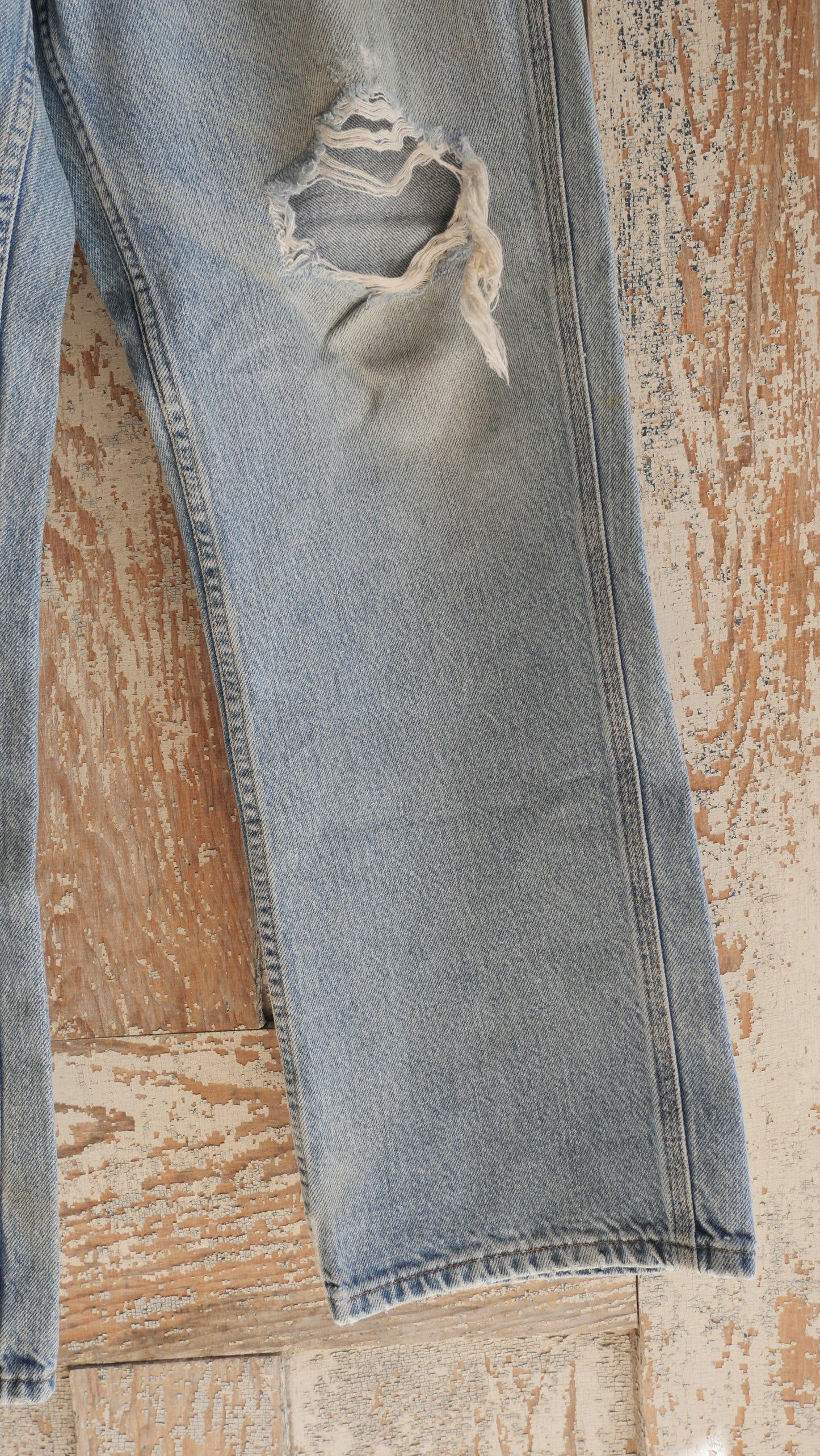 1990s Distressed Carpenter Denim | 34