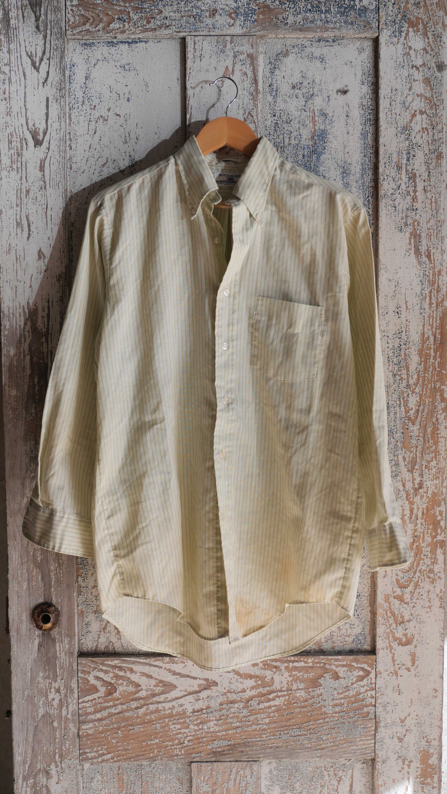 1980s Striped Oxford Shirt | L