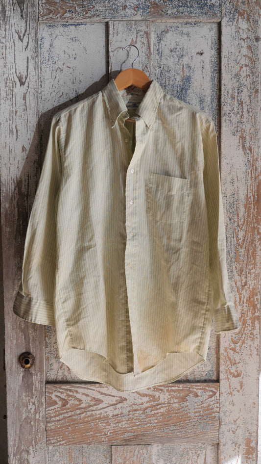 1980s Striped Oxford Shirt | L