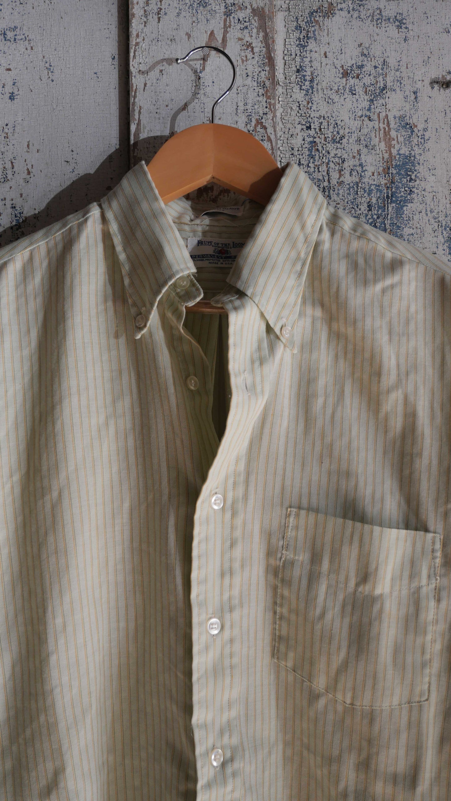 1980s Striped Oxford Shirt | L