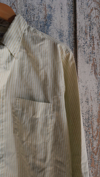 1980s Striped Oxford Shirt | L