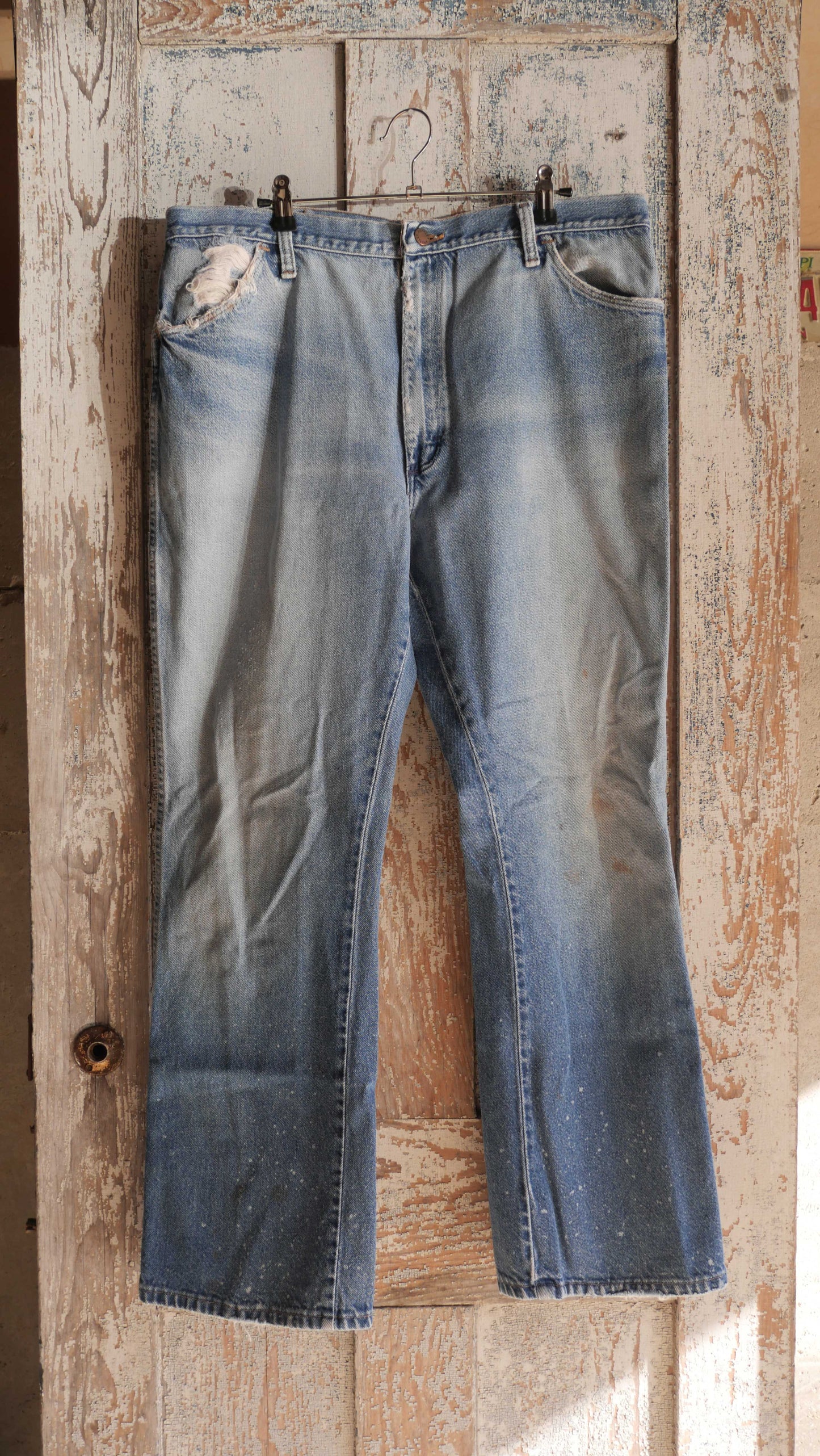 1970s Flared Rustler Denim | 36