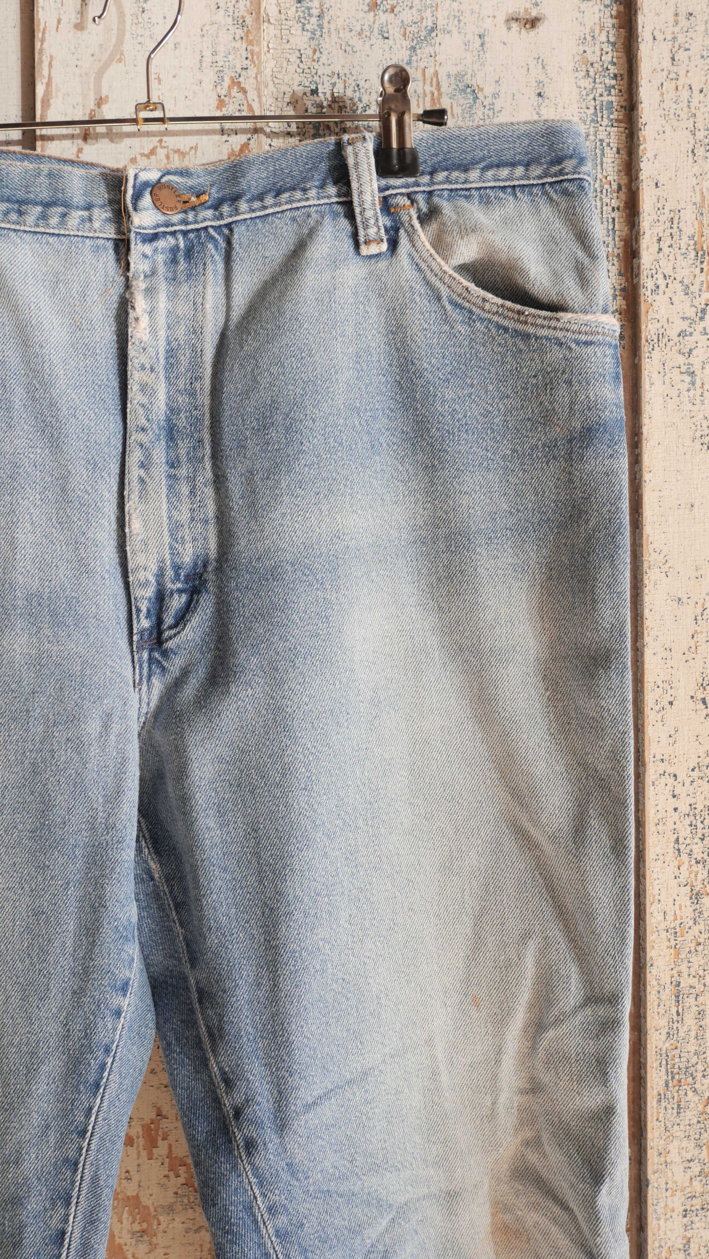 1970s Flared Rustler Denim | 36