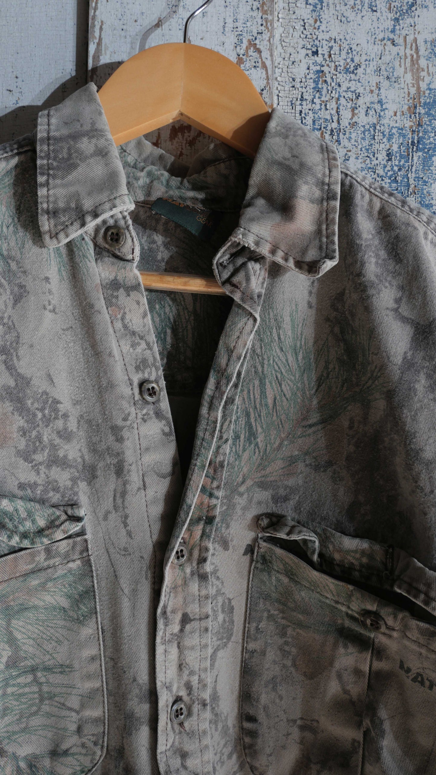 1980s Faded Camo Shirt | L