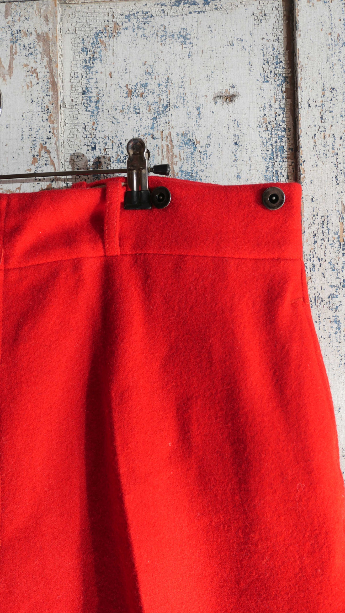 1970s Red Wool Pants | 42