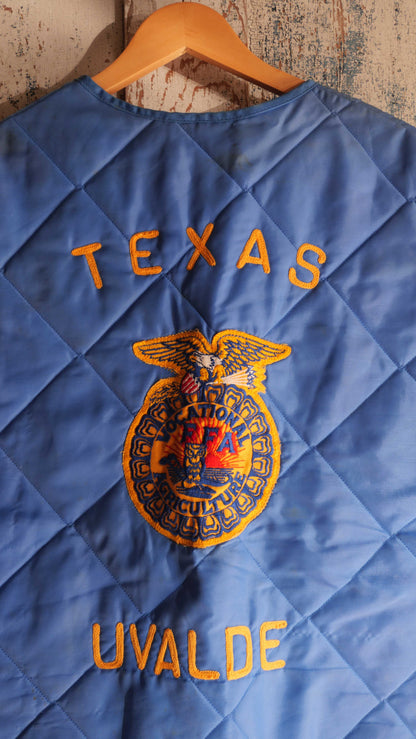 1970s FFA Quilted Vest | L