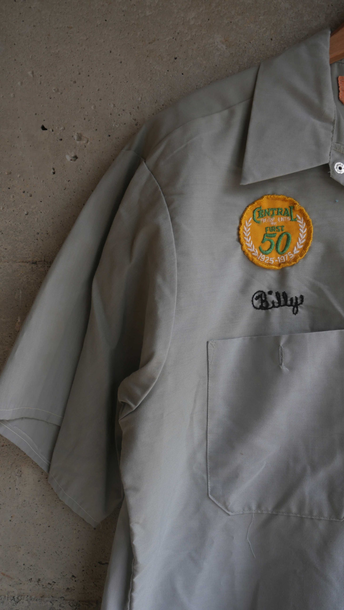 1970s Chain Stitch Work Shirt | L