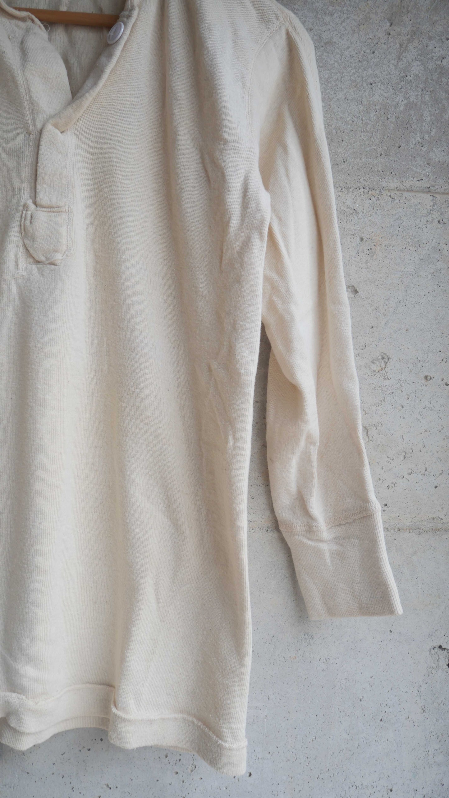 1970s Knit Henley Shirt | M