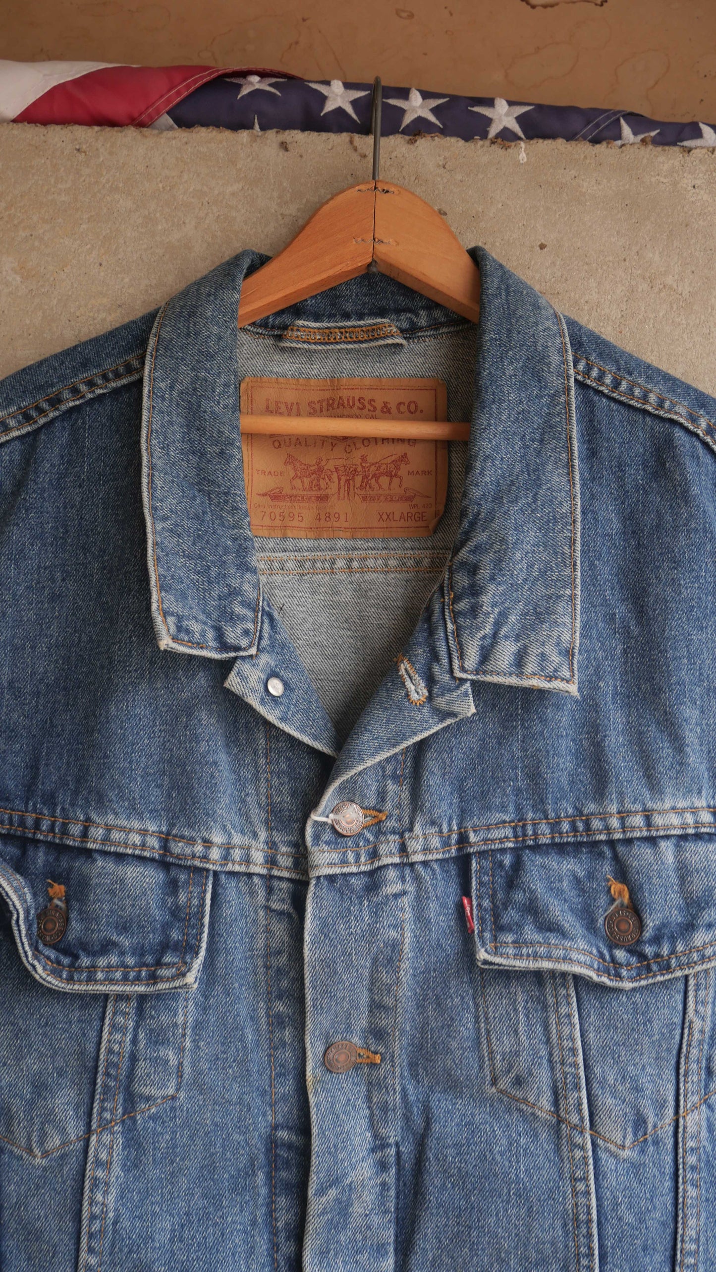 1990s Harley Denim Vest | XL