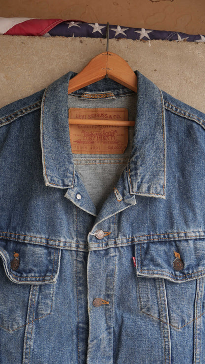 1990s Harley Denim Vest | XL