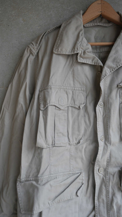 1970s Khaki Military Shirt | L